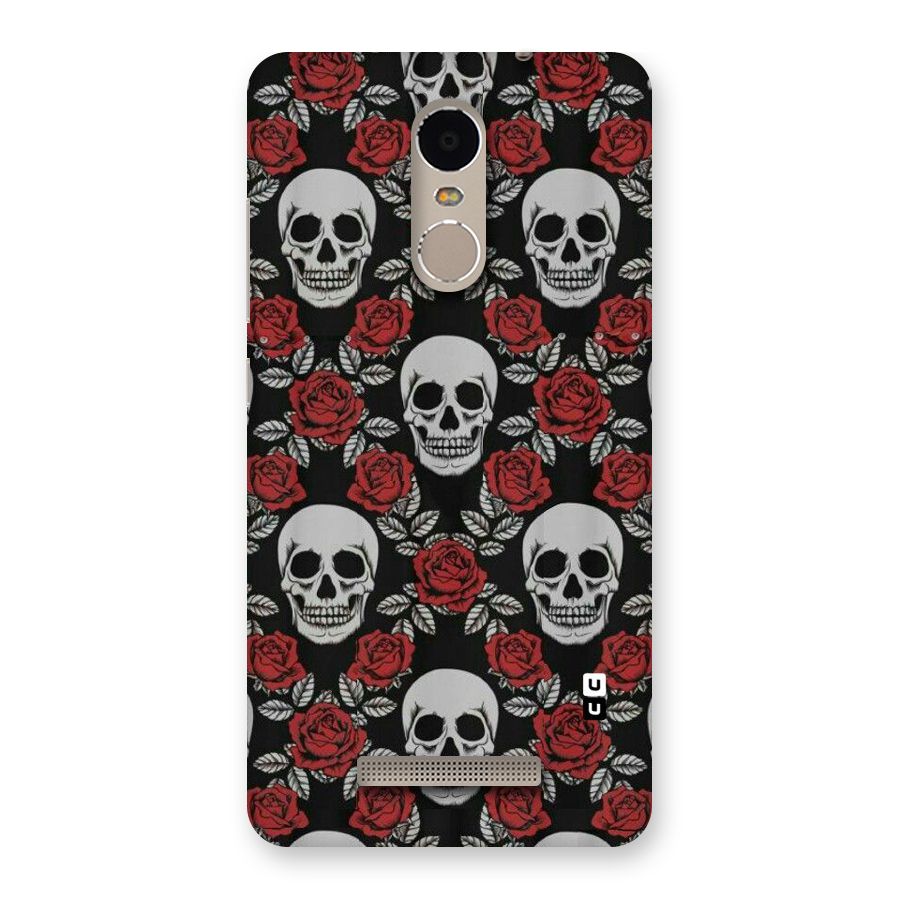 Grey Skulls Back Case for Xiaomi Redmi Note 3