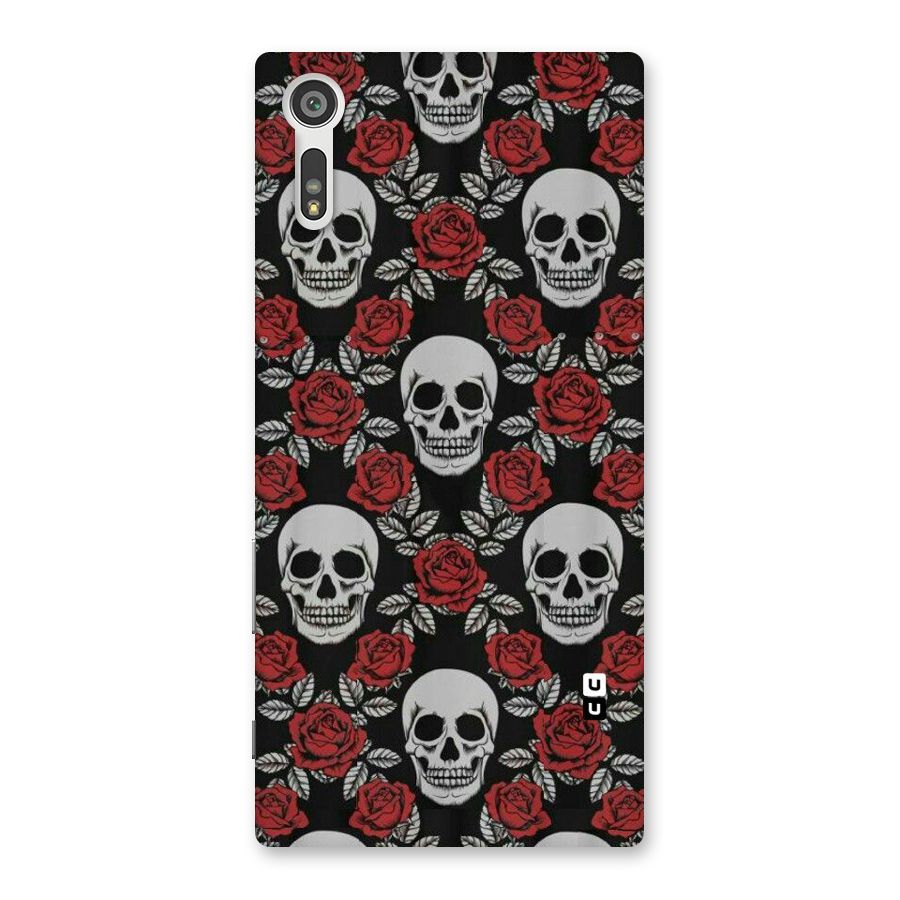 Grey Skulls Back Case for Xperia XZ