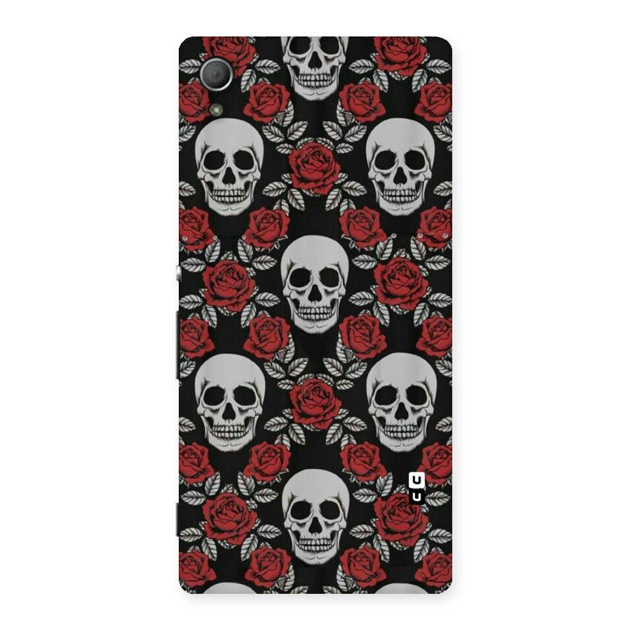 Grey Skulls Back Case for Xperia Z3 Plus
