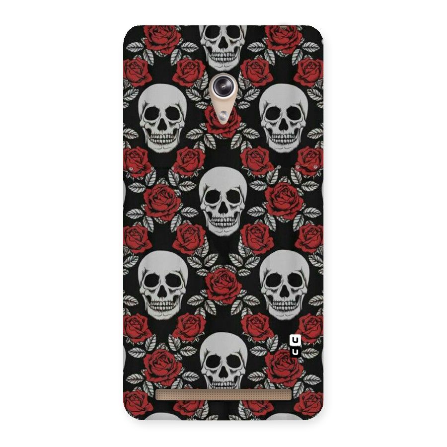 Grey Skulls Back Case for Zenfone 6