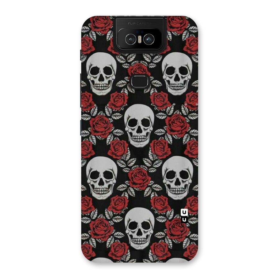Grey Skulls Back Case for Zenfone 6z