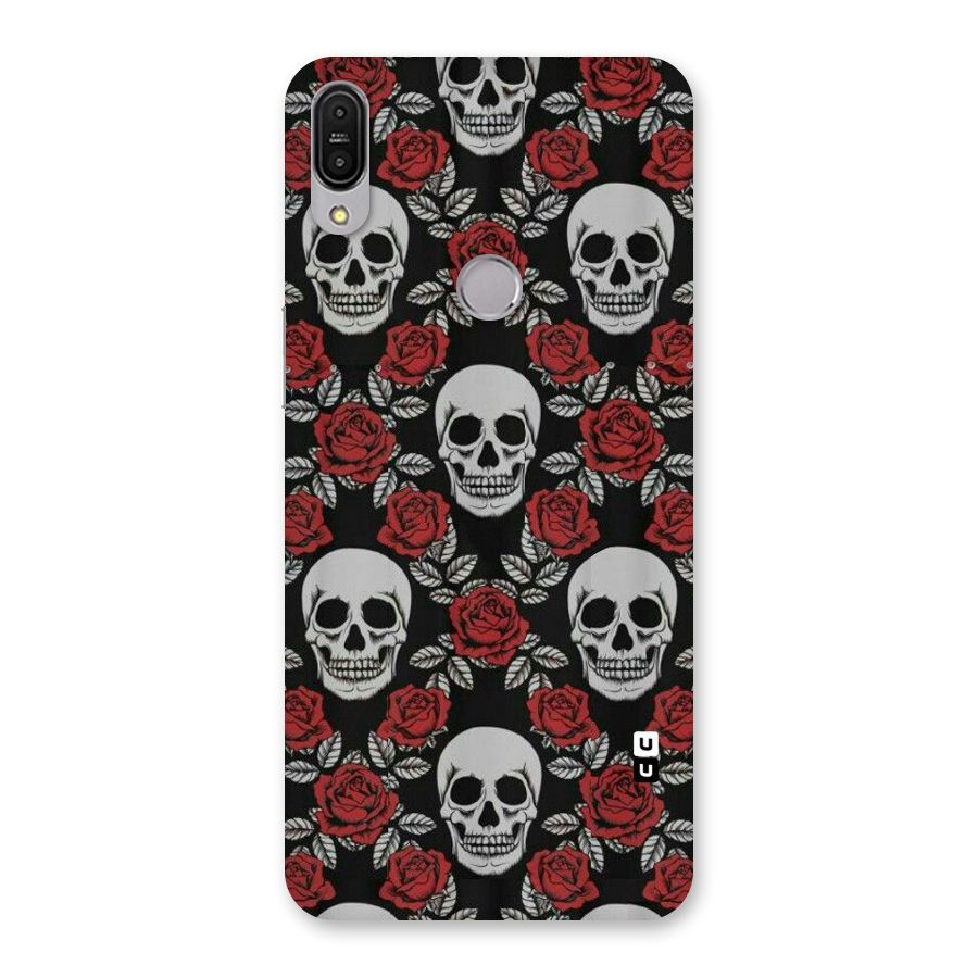 Grey Skulls Back Case for Zenfone Max Pro M1