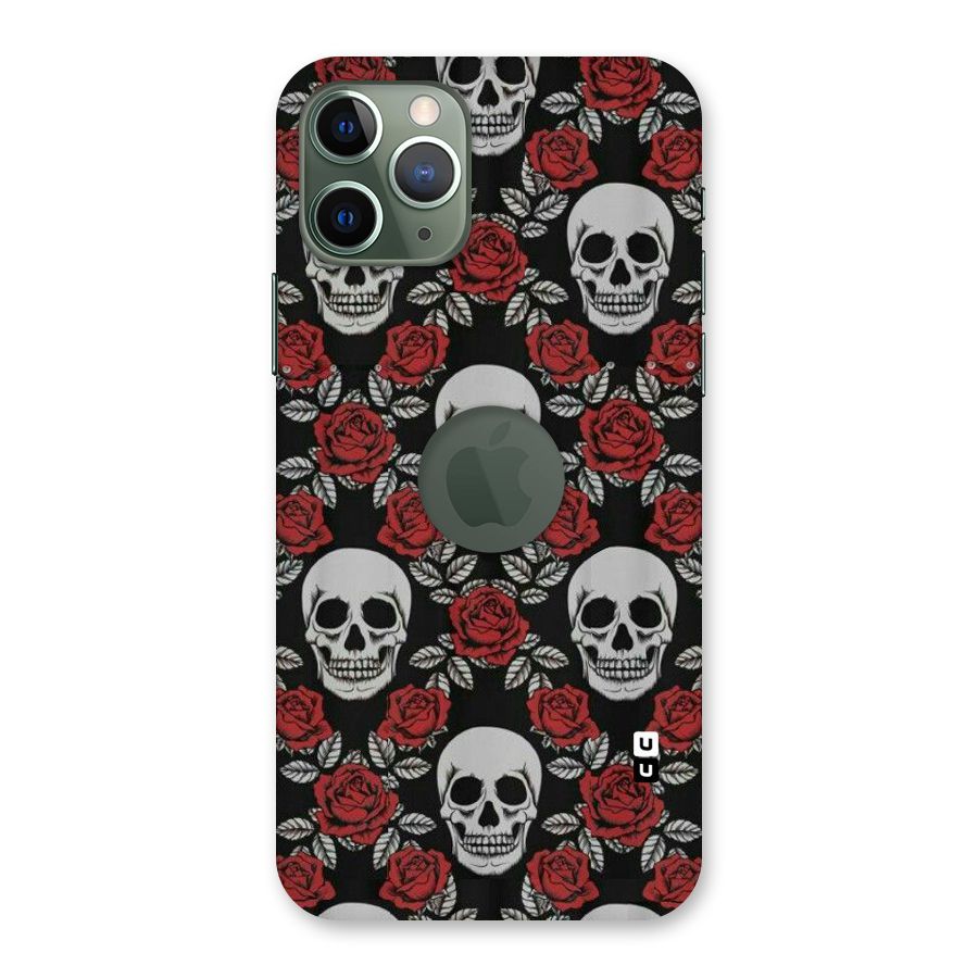 Grey Skulls Back Case for iPhone 11 Pro Logo  Cut