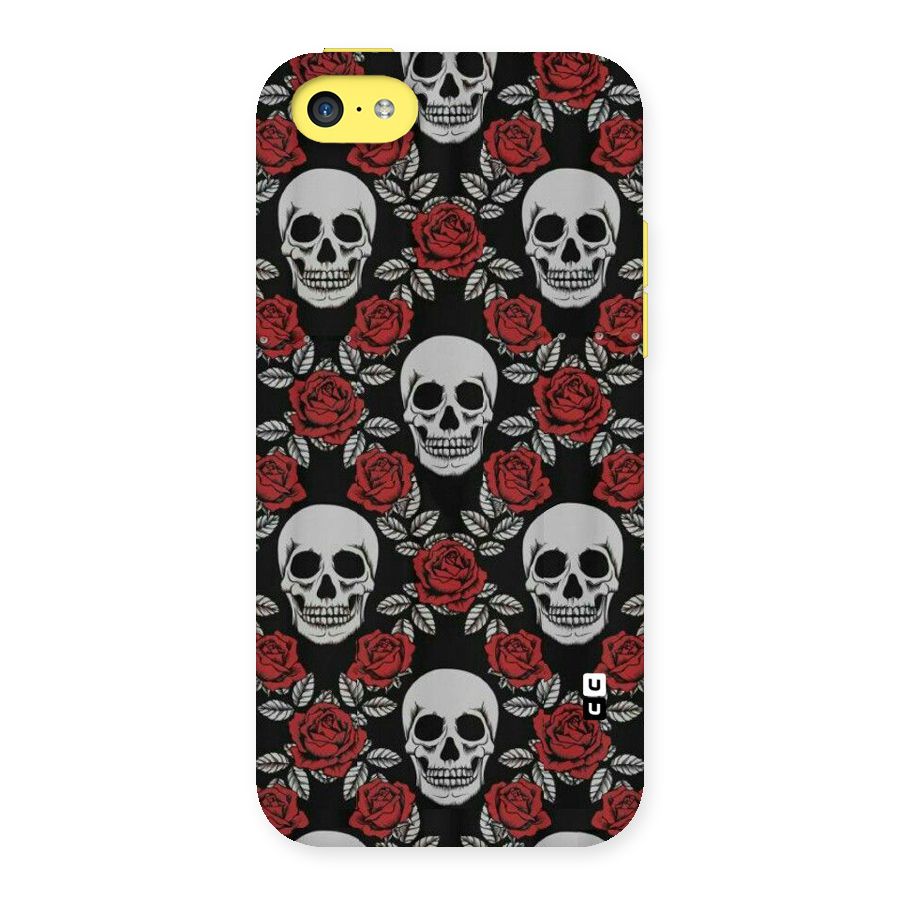 Grey Skulls Back Case for iPhone 5C