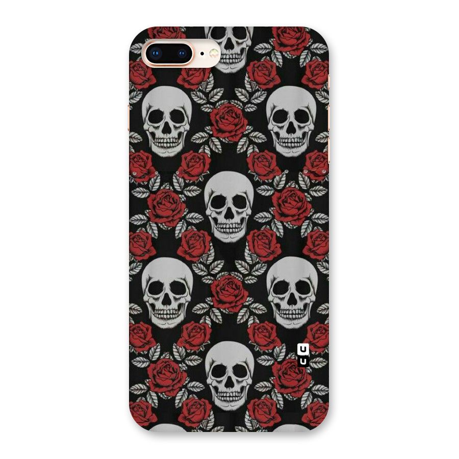 Grey Skulls Back Case for iPhone 8 Plus