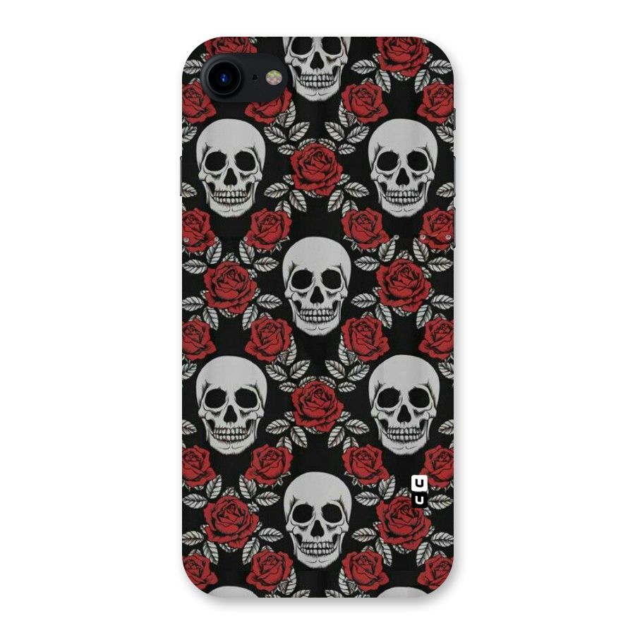 Grey Skulls Back Case for iPhone SE 2020