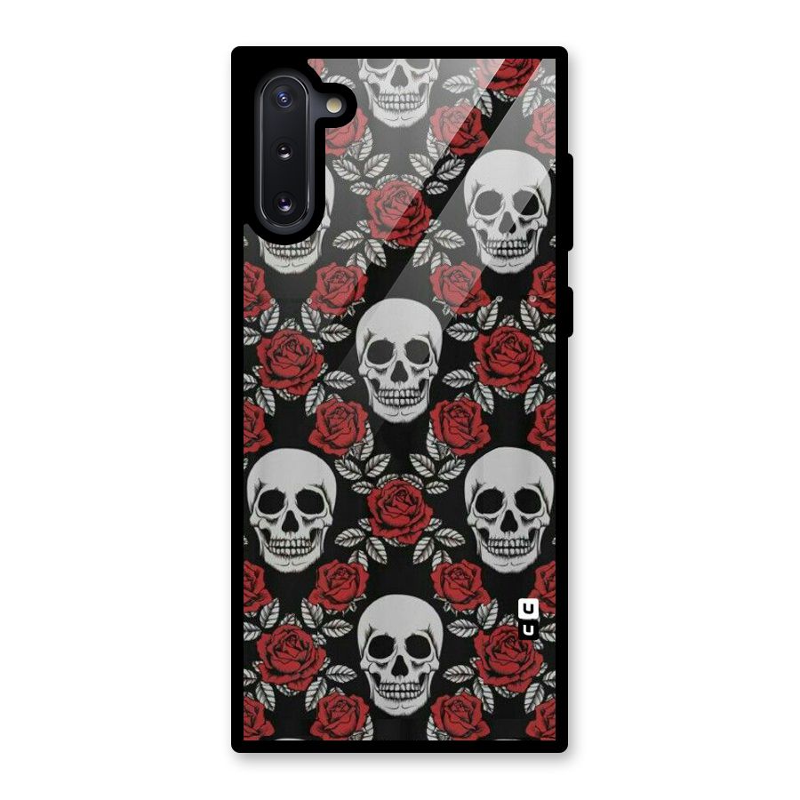Grey Skulls Glass Back Case for Galaxy Note 10