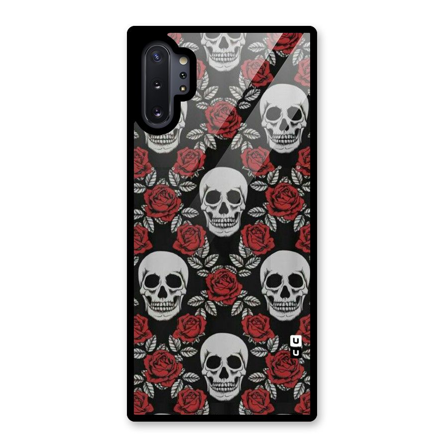 Grey Skulls Glass Back Case for Galaxy Note 10 Plus
