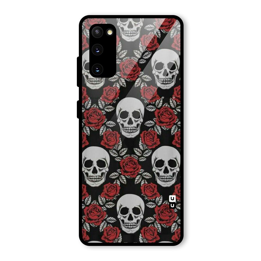 Grey Skulls Glass Back Case for Galaxy S20 FE 5G
