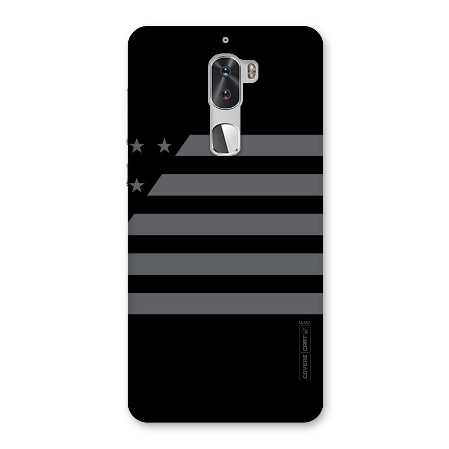 Grey Star Striped Pattern Back Case for Coolpad Cool 1