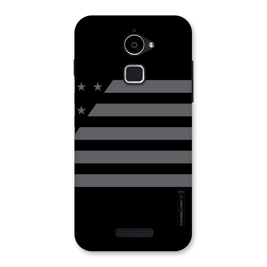 Grey Star Striped Pattern Back Case for Coolpad Note 3 Lite
