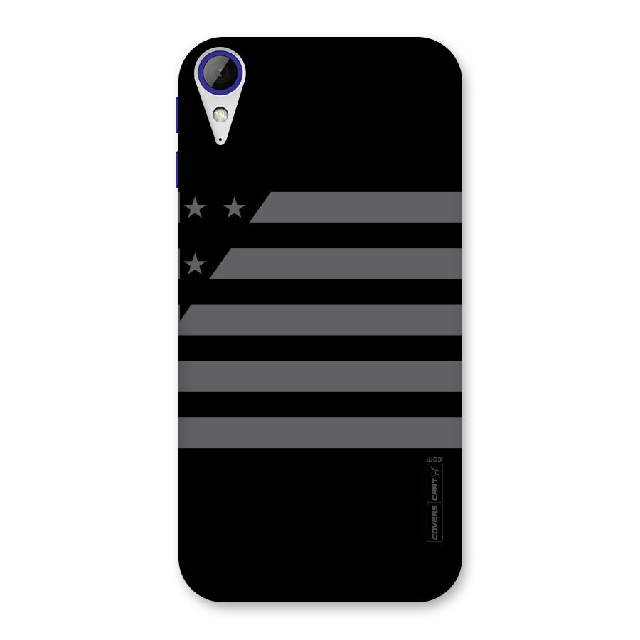Grey Star Striped Pattern Back Case for Desire 830