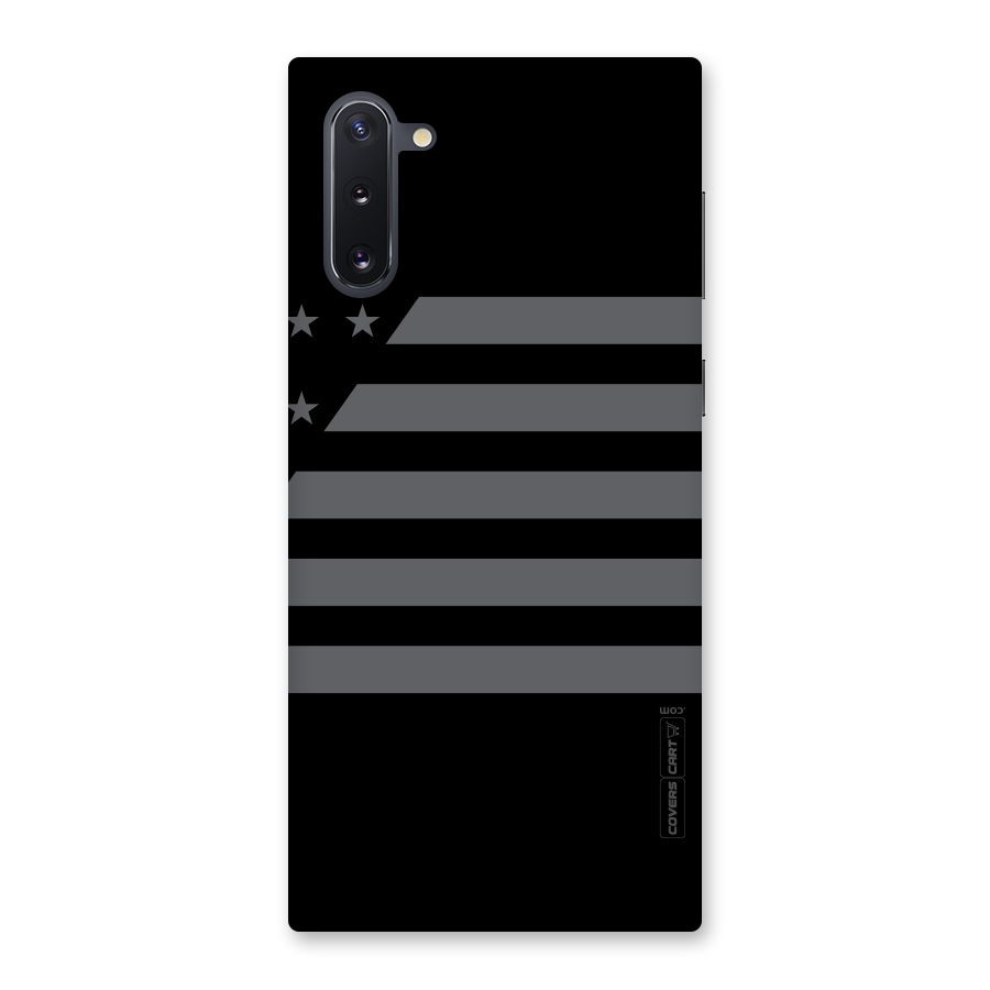 Grey Star Striped Pattern Back Case for Galaxy Note 10