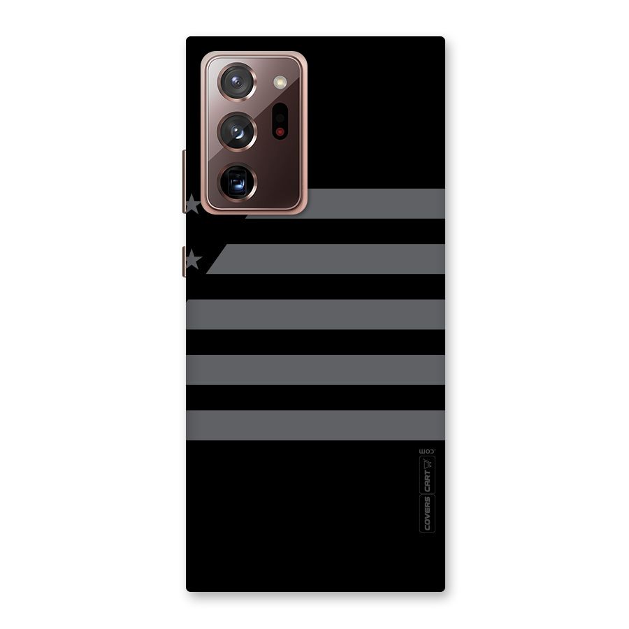 Grey Star Striped Pattern Back Case for Galaxy Note 20 Ultra