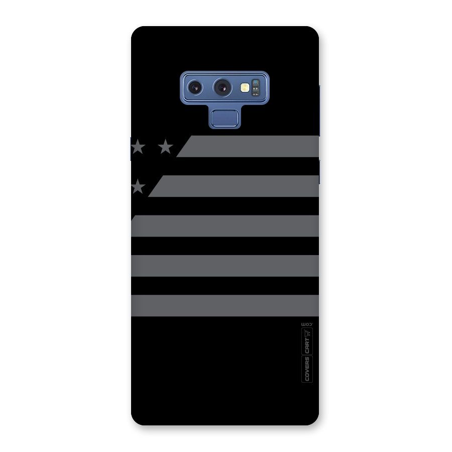 Grey Star Striped Pattern Back Case for Galaxy Note 9