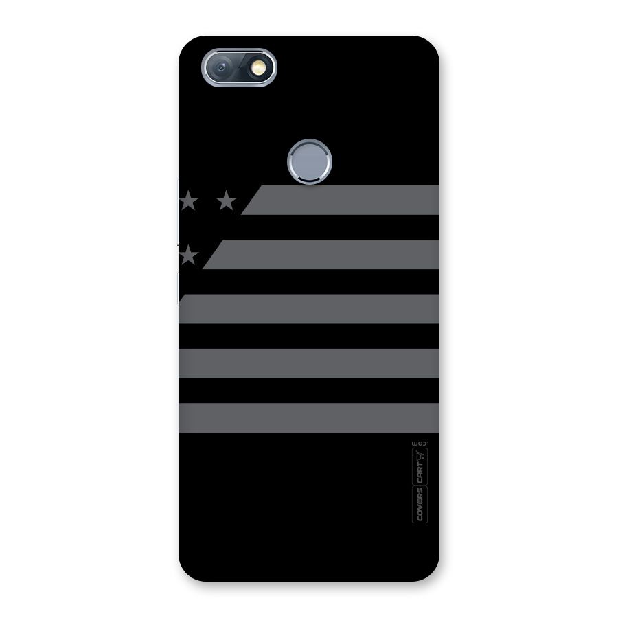 Grey Star Striped Pattern Back Case for Infinix Note 5
