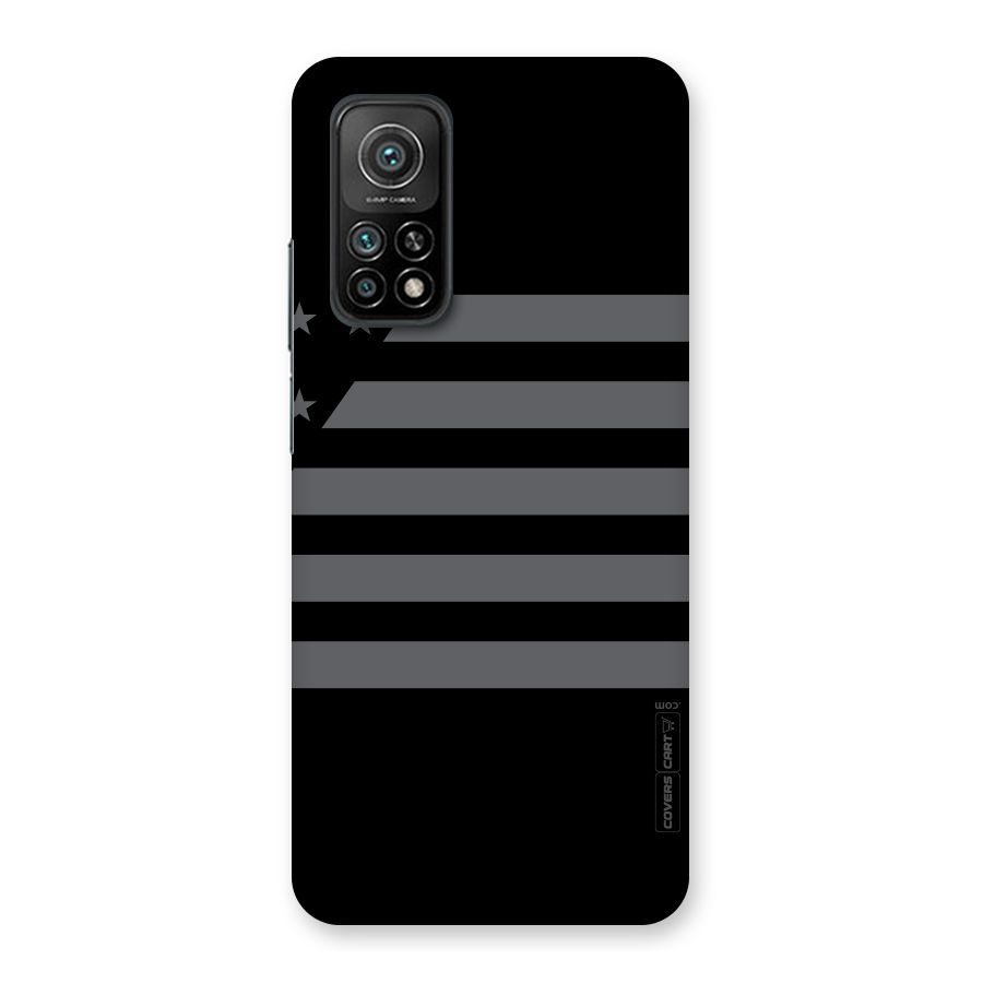 Grey Star Striped Pattern Back Case for Mi 10T Pro 5G