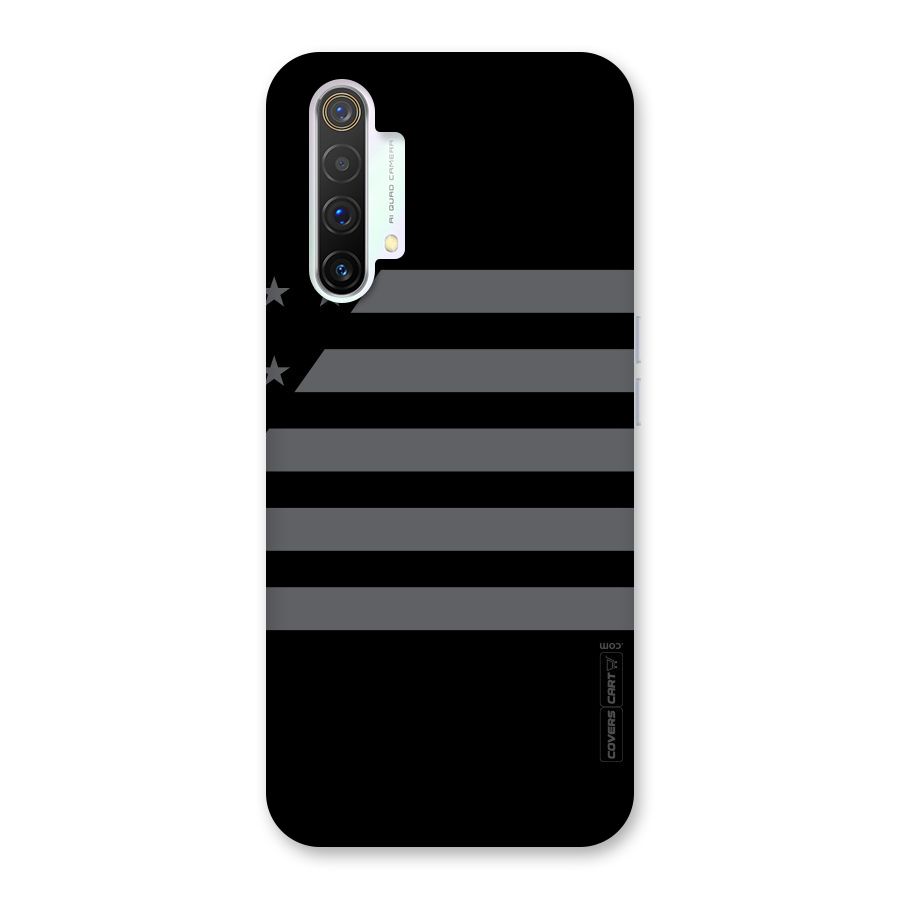 Grey Star Striped Pattern Back Case for Realme X3 SuperZoom