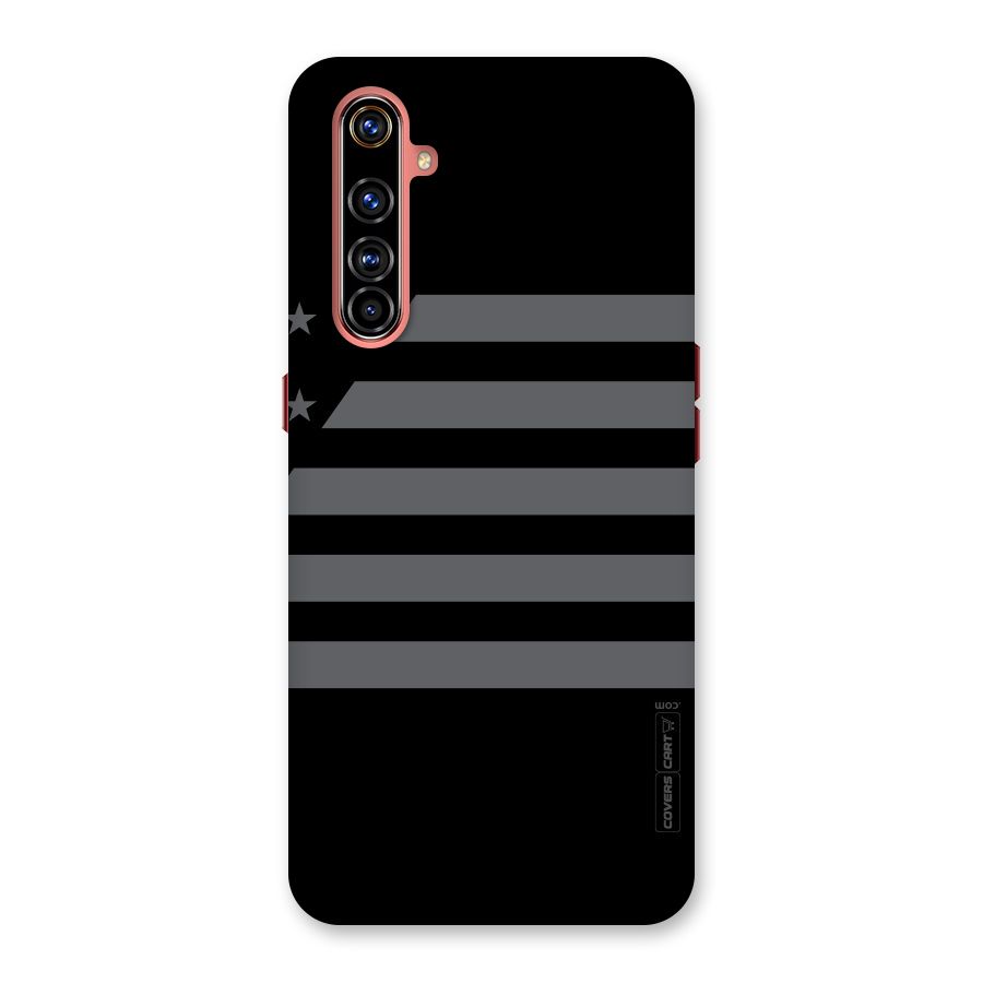 Grey Star Striped Pattern Back Case for Realme X50 Pro