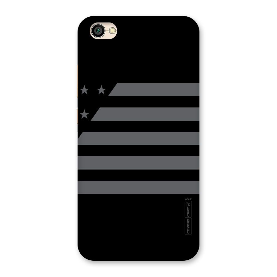 Grey Star Striped Pattern Back Case for Redmi Y1 Lite
