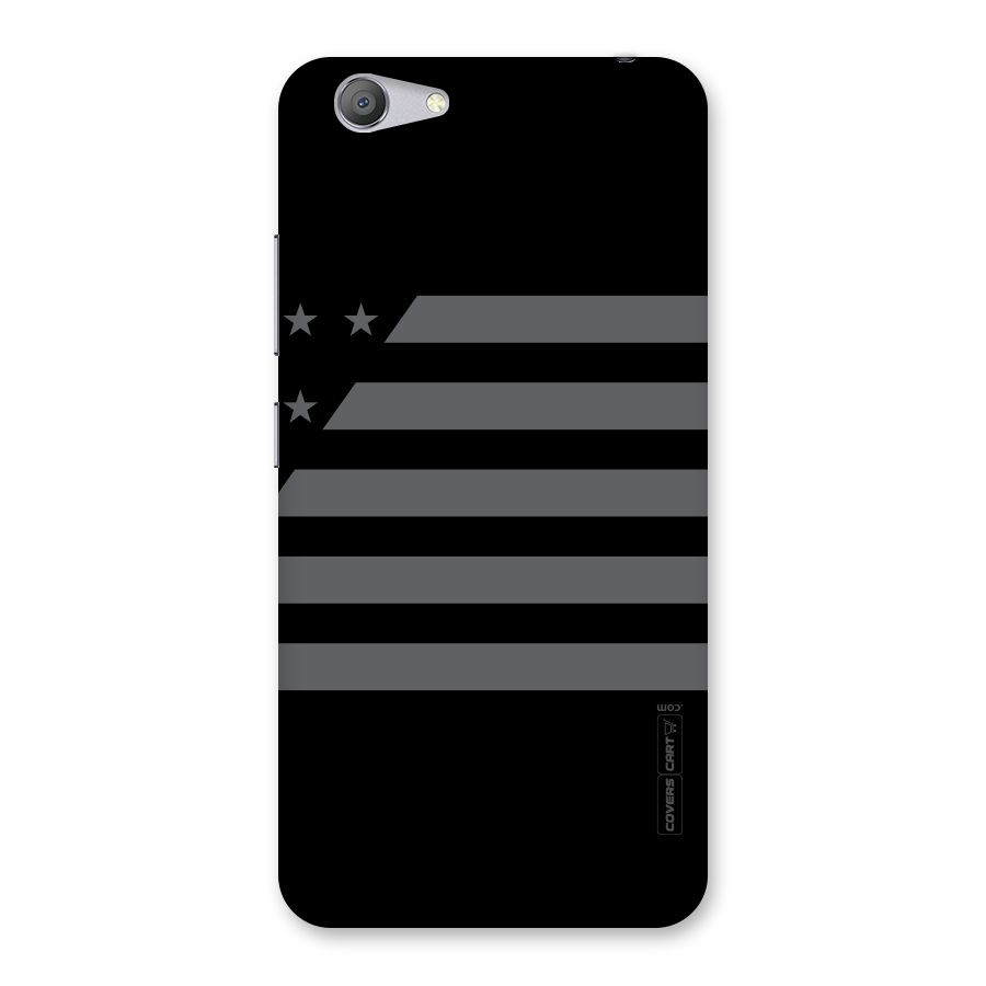 Grey Star Striped Pattern Back Case for Vivo Y53