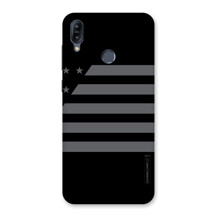 Grey Star Striped Pattern Back Case for Zenfone Max M2