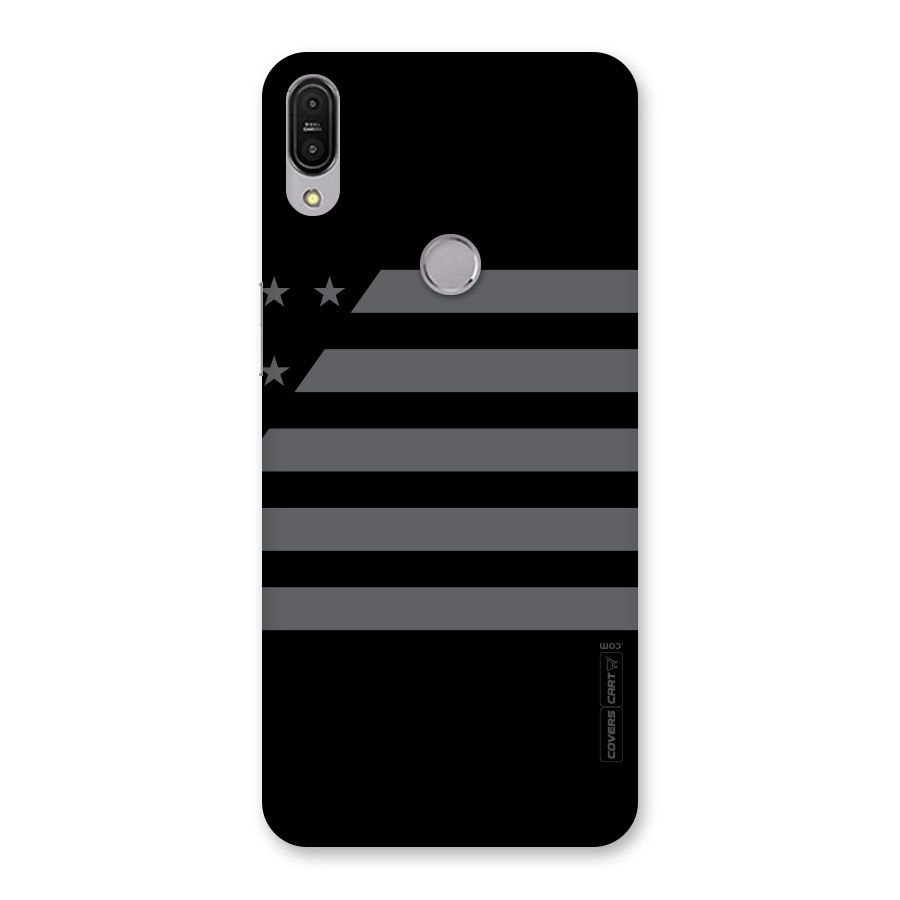 Grey Star Striped Pattern Back Case for Zenfone Max Pro M1