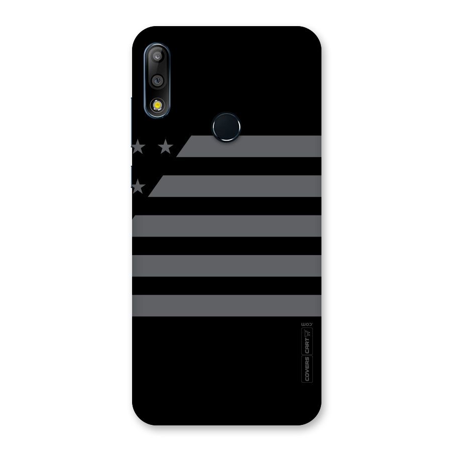 Grey Star Striped Pattern Back Case for Zenfone Max Pro M2