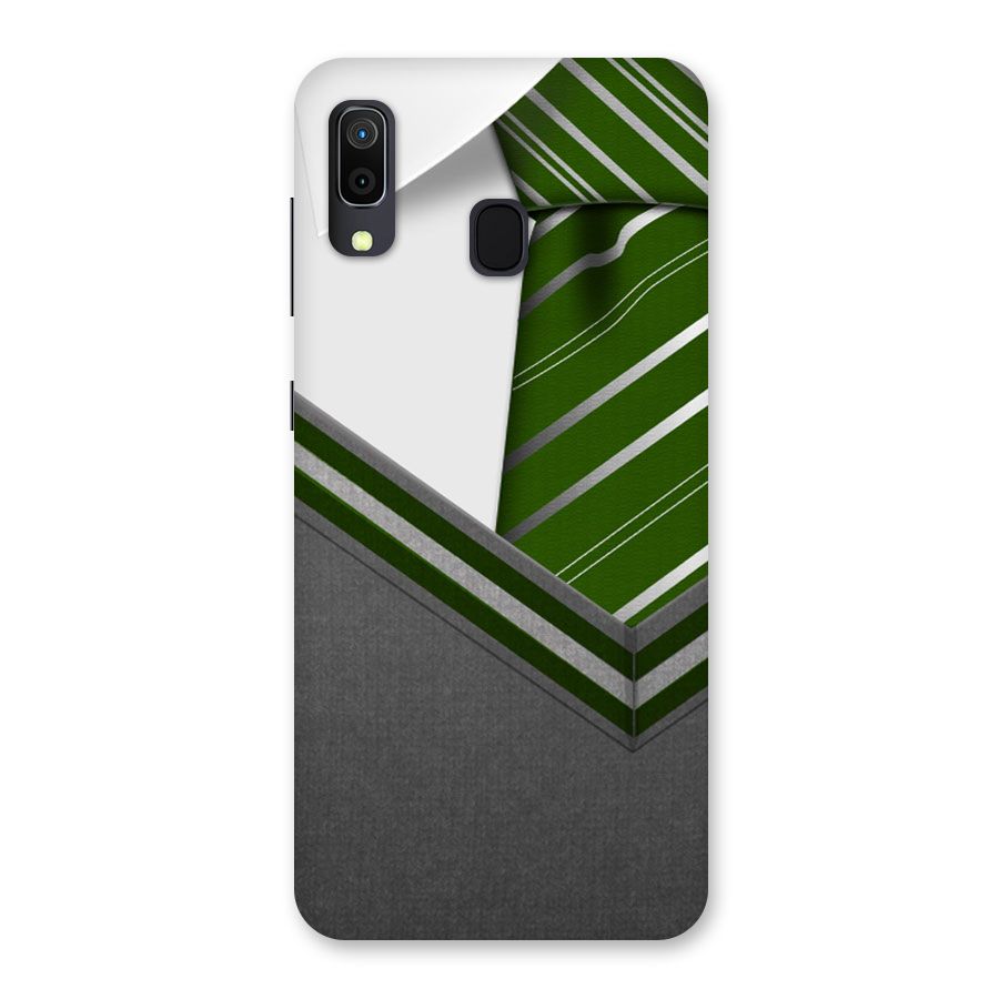 Grey Sweater Back Case for Galaxy A20