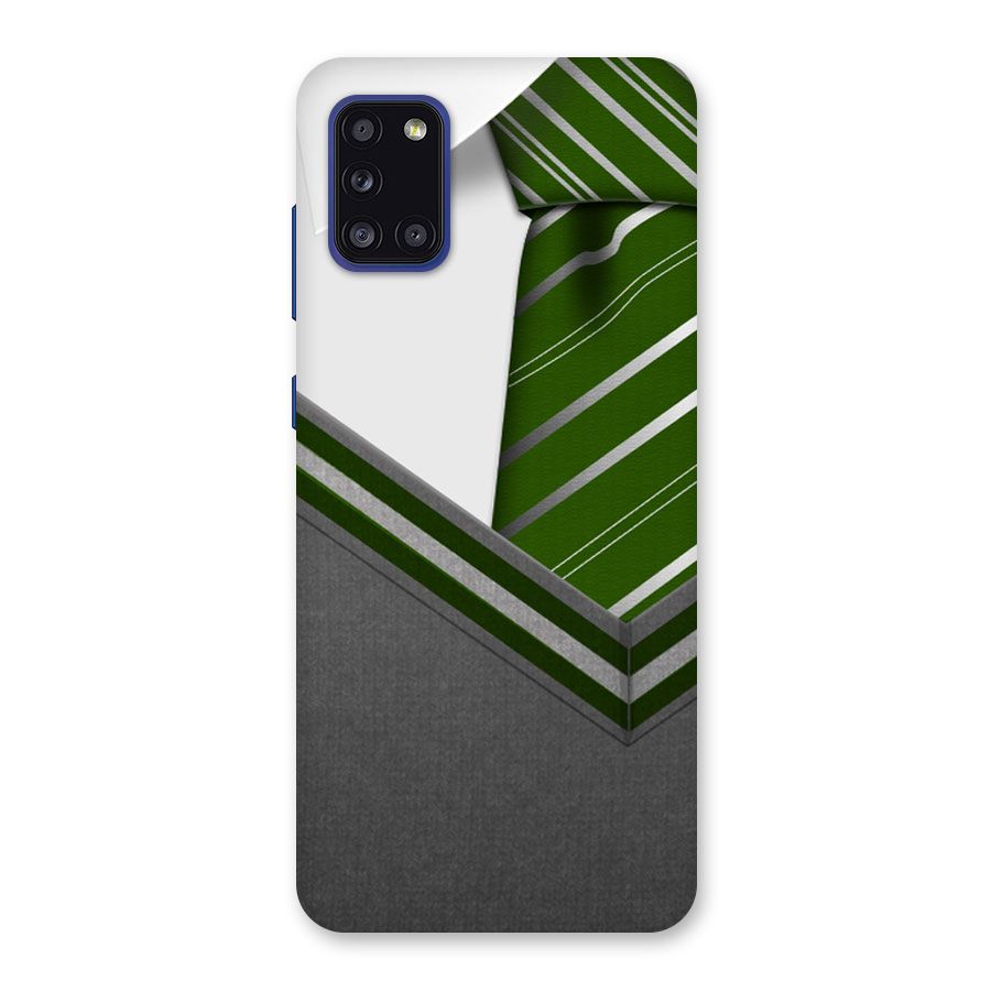 Grey Sweater Back Case for Galaxy A31
