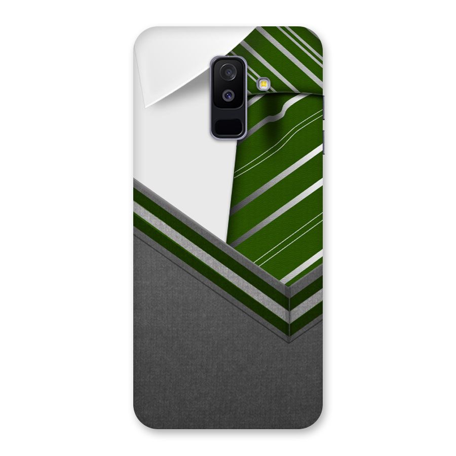 Grey Sweater Back Case for Galaxy A6 Plus