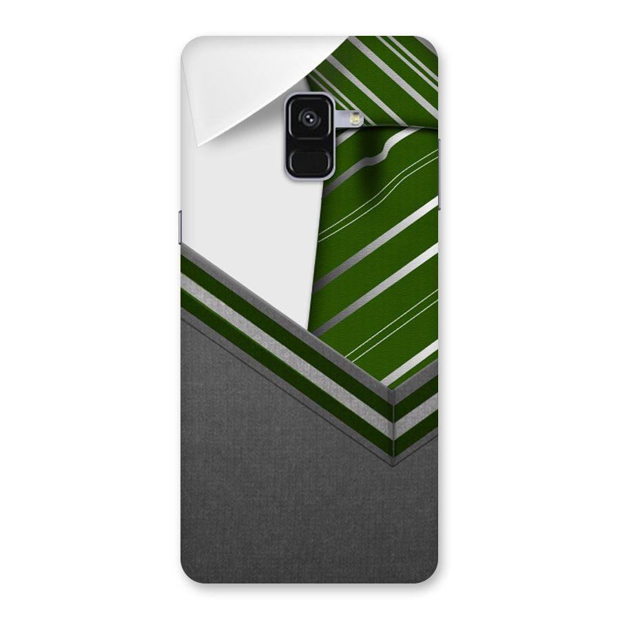 Grey Sweater Back Case for Galaxy A8 Plus