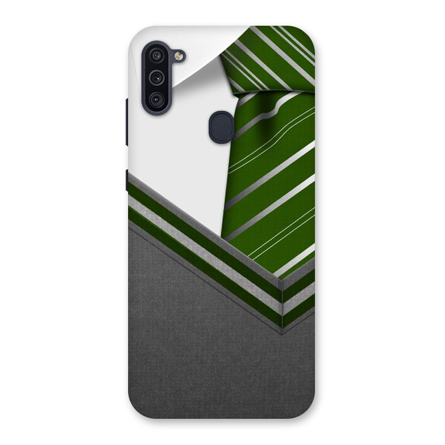 Grey Sweater Back Case for Galaxy M11