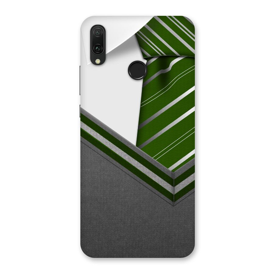 Grey Sweater Back Case for Huawei Y9 (2019)