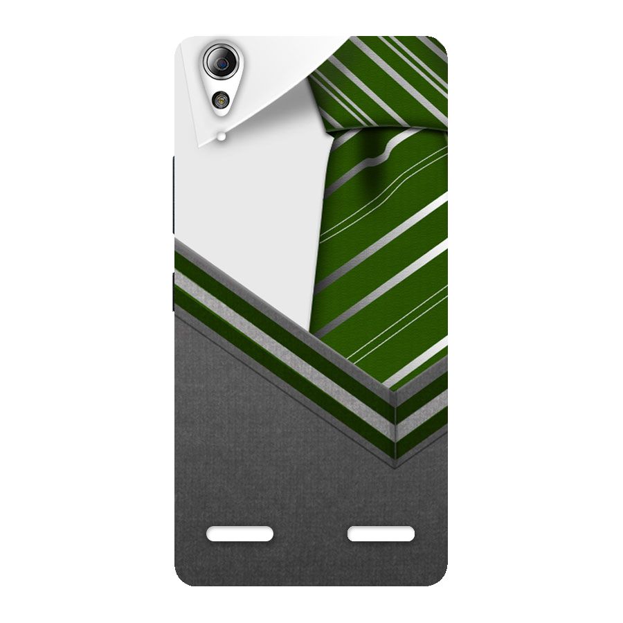 Grey Sweater Back Case for Lenovo A6000 Plus