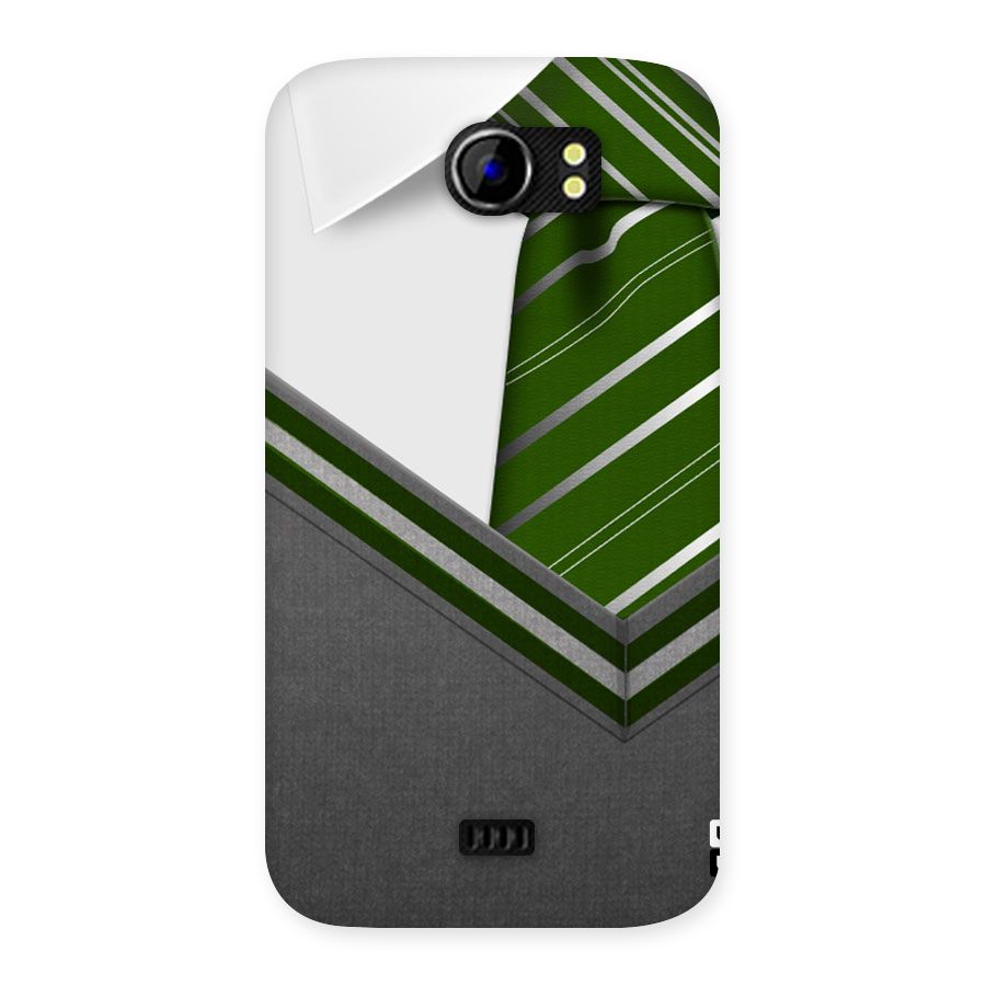 Grey Sweater Back Case for Micromax Canvas 2 A110