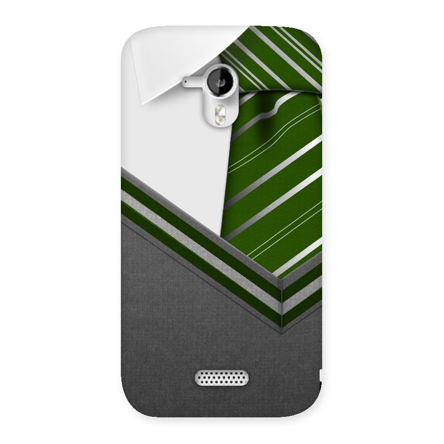 Grey Sweater Back Case for Micromax Canvas HD A116