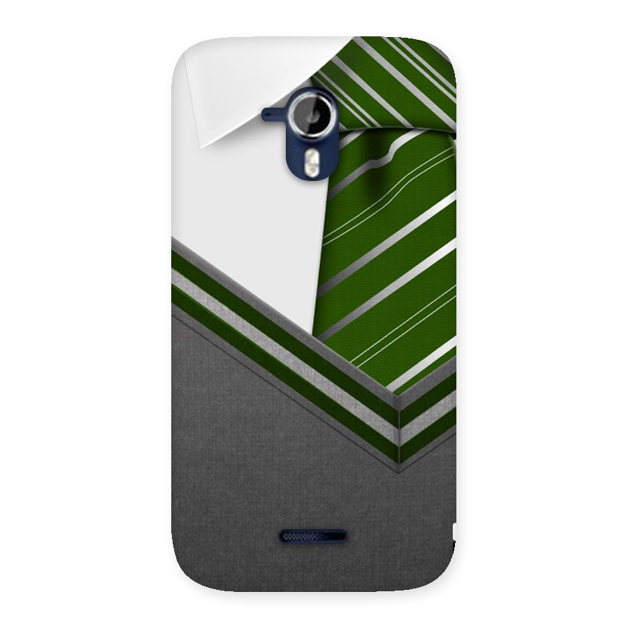 Grey Sweater Back Case for Micromax Canvas Magnus A117
