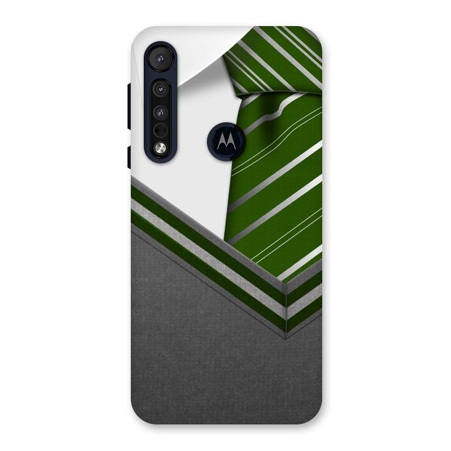Grey Sweater Back Case for Motorola One Macro