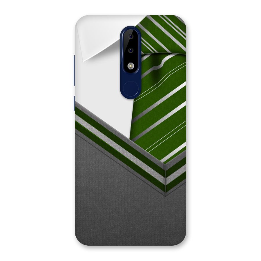 Grey Sweater Back Case for Nokia 5.1 Plus