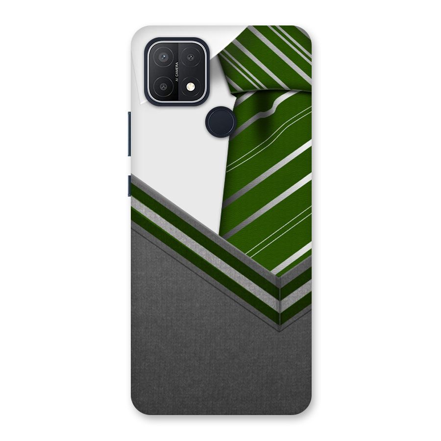 Grey Sweater Back Case for Oppo A15