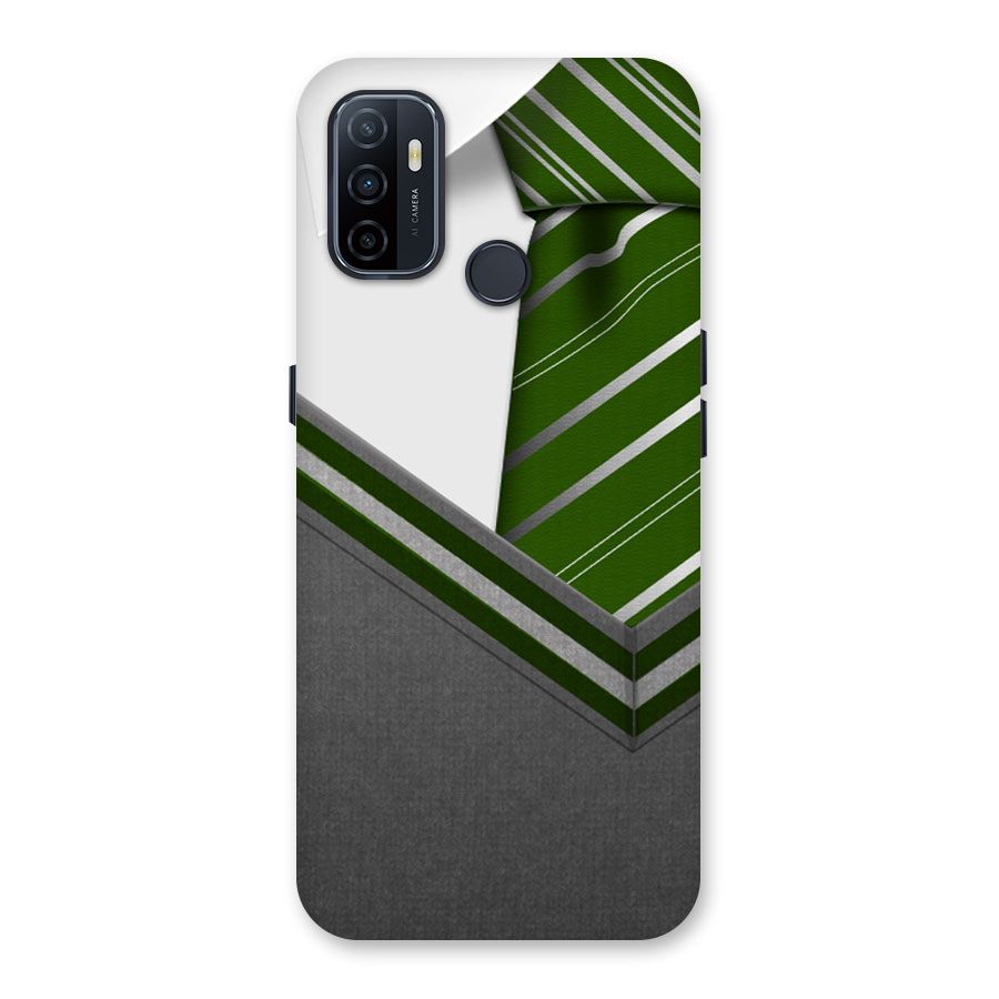 Grey Sweater Back Case for Oppo A32