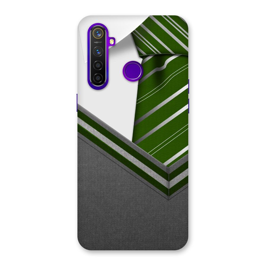 Grey Sweater Back Case for Realme 5 Pro