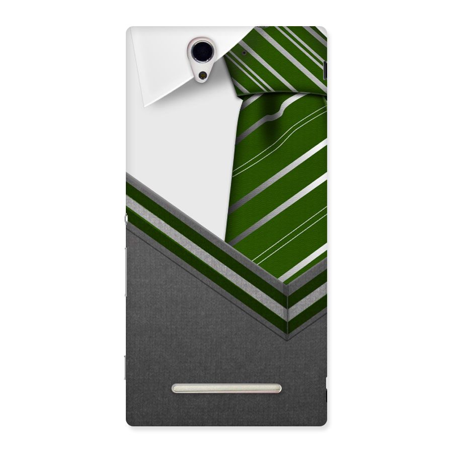 Grey Sweater Back Case for Sony Xperia C3