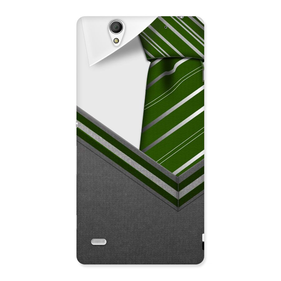 Grey Sweater Back Case for Sony Xperia C4