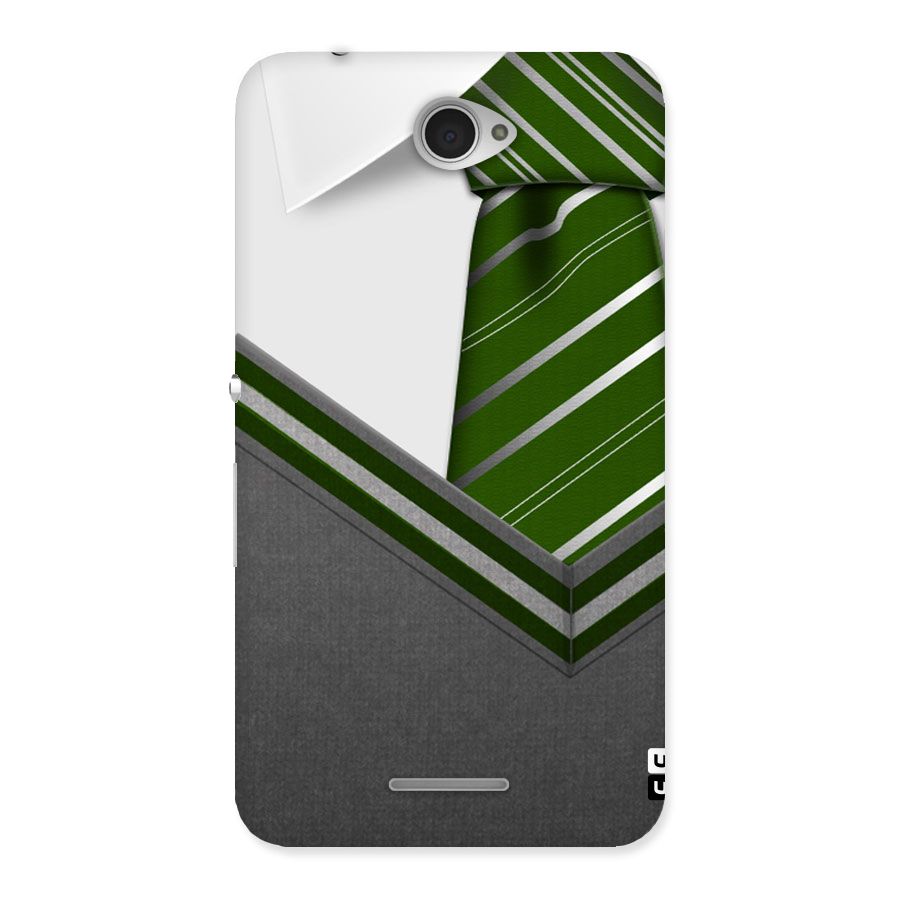 Grey Sweater Back Case for Sony Xperia E4