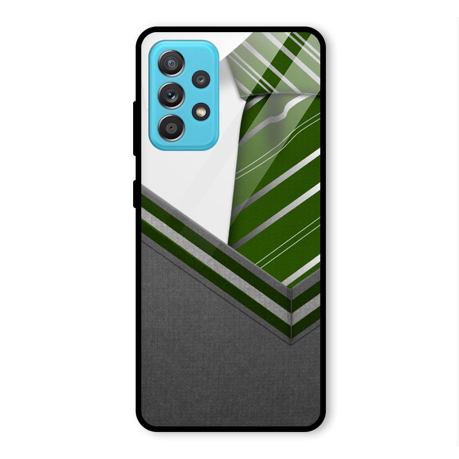 Grey Sweater Glass Back Case for Galaxy A52