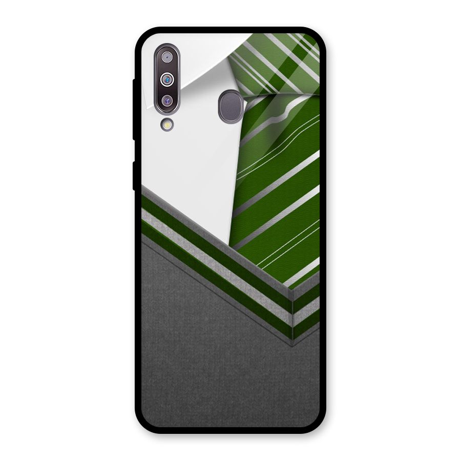 Grey Sweater Glass Back Case for Galaxy M30