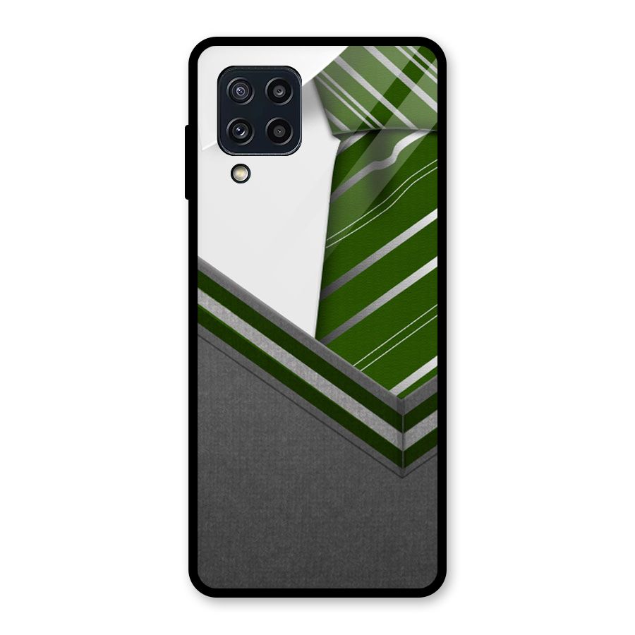 Grey Sweater Glass Back Case for Galaxy M32