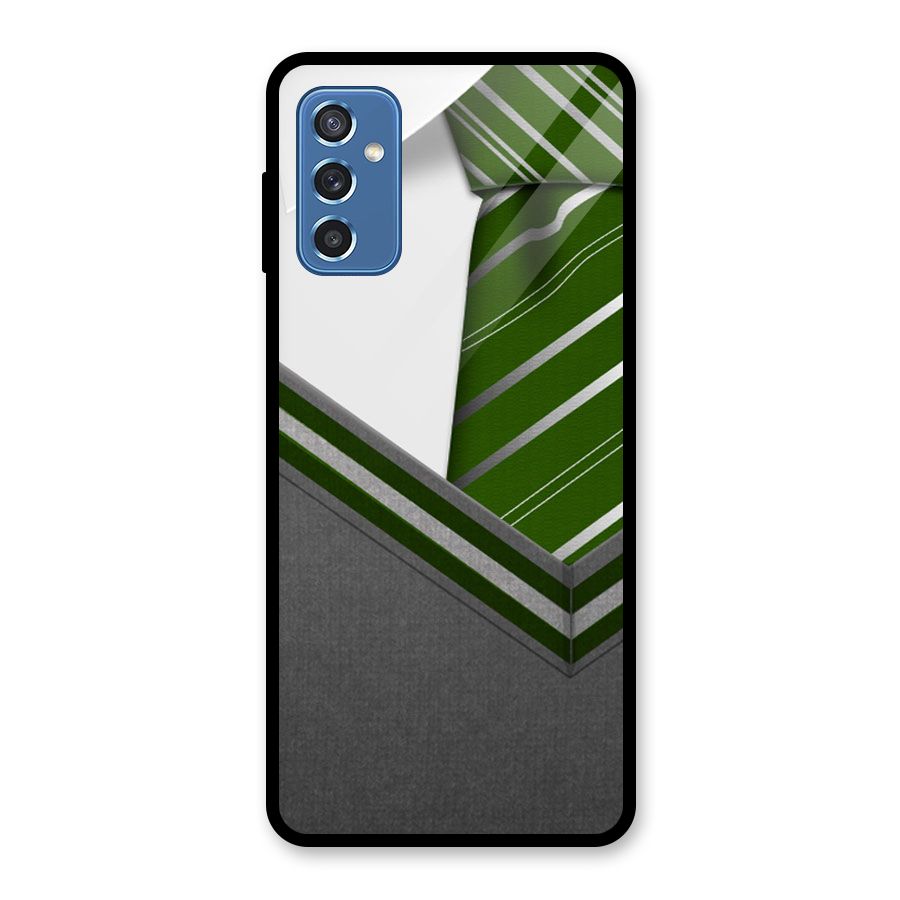Grey Sweater Glass Back Case for Galaxy M52 5G